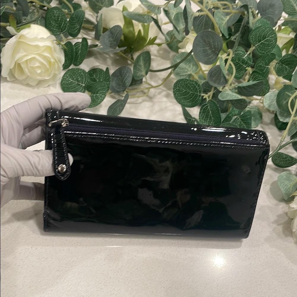 Coach Black Patent Leather Wallet - Picture 6 of 6